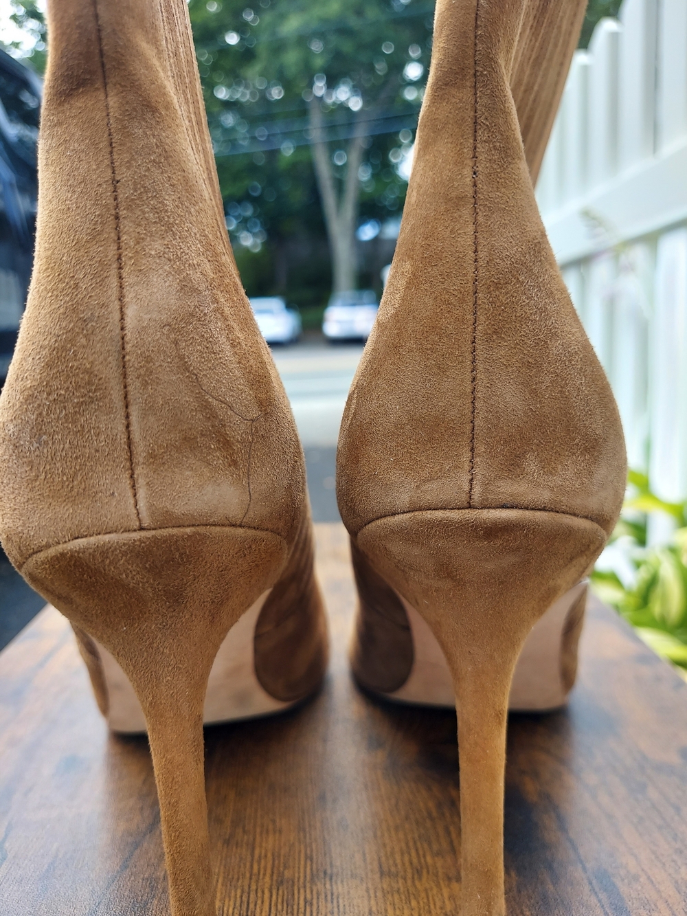 Veronica Beard Lisa Hazelwood Suede Pointed-Toe Ankle Boots Womens Size 10.5 - Picture 10 of 13